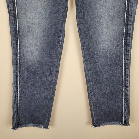 Hudson Size 29 Custom Zoeey Jeans Straight Leg Slim High Rise Ankle Leth Gray - Picture 6 of 12